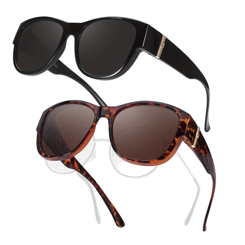 🕶️👓 50% OFF! Attention, glasses wearers: these oversized sunglasses slide right over your own glasses and make you look like a movie star—no expensive clip-ons, no fiddling with lenses!