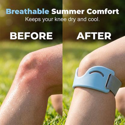🦵 Patella Brace – Silicone, Shock-Absorbing, Breathable, Dual-Buckle 🏃