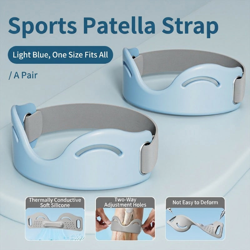 🦵 Patella Brace – Silicone, Shock-Absorbing, Breathable, Dual-Buckle 🏃