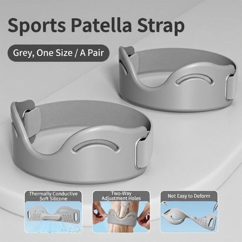 🦵 Patella Brace – Silicone, Shock-Absorbing, Breathable, Dual-Buckle 🏃