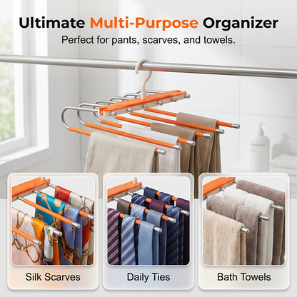 🔥New Hot Selling❤️‍🔥 Multi-Layer Space-Saving Pants Hanger