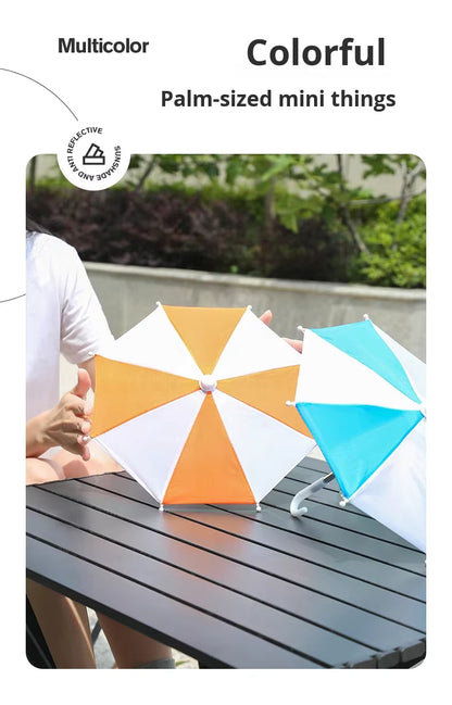 Outdoor cycling mobile sunshade stand for motorcycle umbrella - Compact sun protection and rain protection