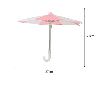 Outdoor cycling mobile sunshade stand for motorcycle umbrella - Compact sun protection and rain protection