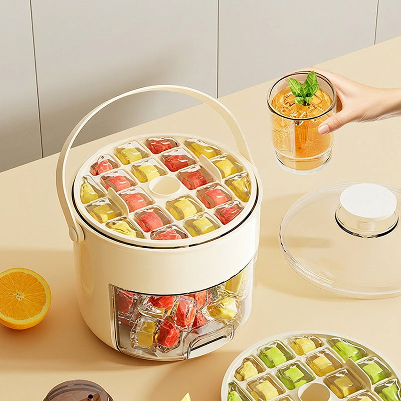 ☀️HOT SALE 50% OFF💜2-in-1 Ice Maker Mold and Drawer Container