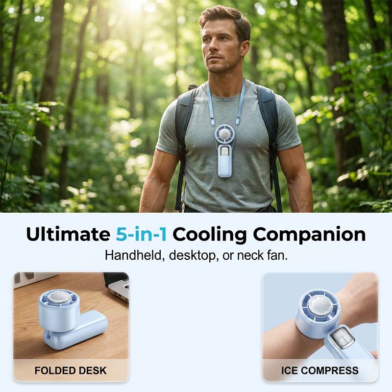 💜Hot Sale 50% OFF✨Semiconductor Cooling Handheld Fan