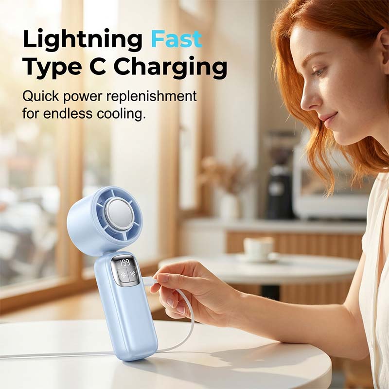 💜Hot Sale 50% OFF✨Semiconductor Cooling Handheld Fan