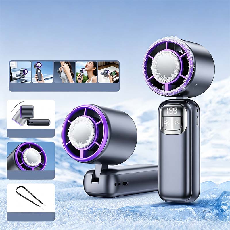 💜Hot Sale 50% OFF✨Semiconductor Cooling Handheld Fan