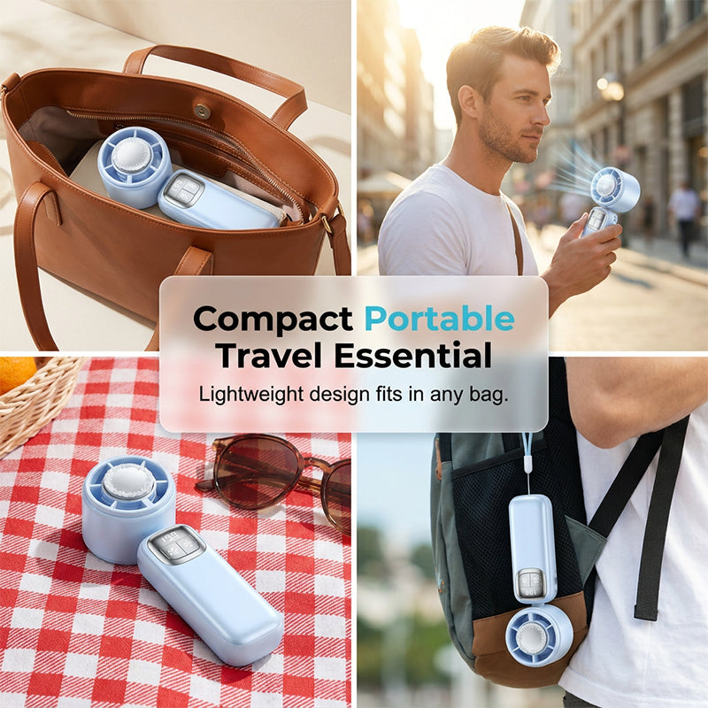 💜Hot Sale 50% OFF✨Semiconductor Cooling Handheld Fan