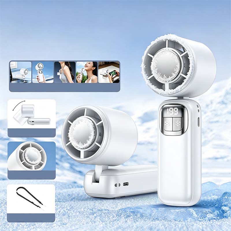 💜Hot Sale 50% OFF✨Semiconductor Cooling Handheld Fan