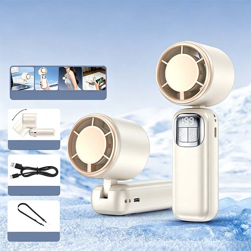 💜Hot Sale 50% OFF✨Semiconductor Cooling Handheld Fan