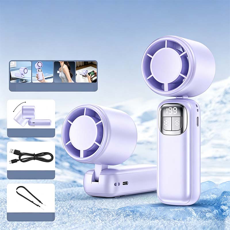 💜Hot Sale 50% OFF✨Semiconductor Cooling Handheld Fan