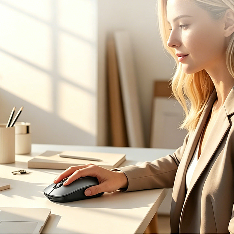 ⏳Limited-time 50% off⏰💼AI Smart Voice Wireless Mouse Real-Time Translation, Silent Click  Boosts Productivity For Work & Study! ⚡🖱️💬