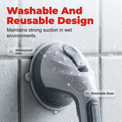 🚿🔒 Suction Cup Grab Bar – 50% OFF! Tool-free install on tiles & glass, strong vacuum hold, removable & reusable – no drilling needed. 💯