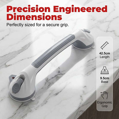 🚿🔒 Suction Cup Grab Bar – 50% OFF! Tool-free install on tiles & glass, strong vacuum hold, removable & reusable – no drilling needed. 💯