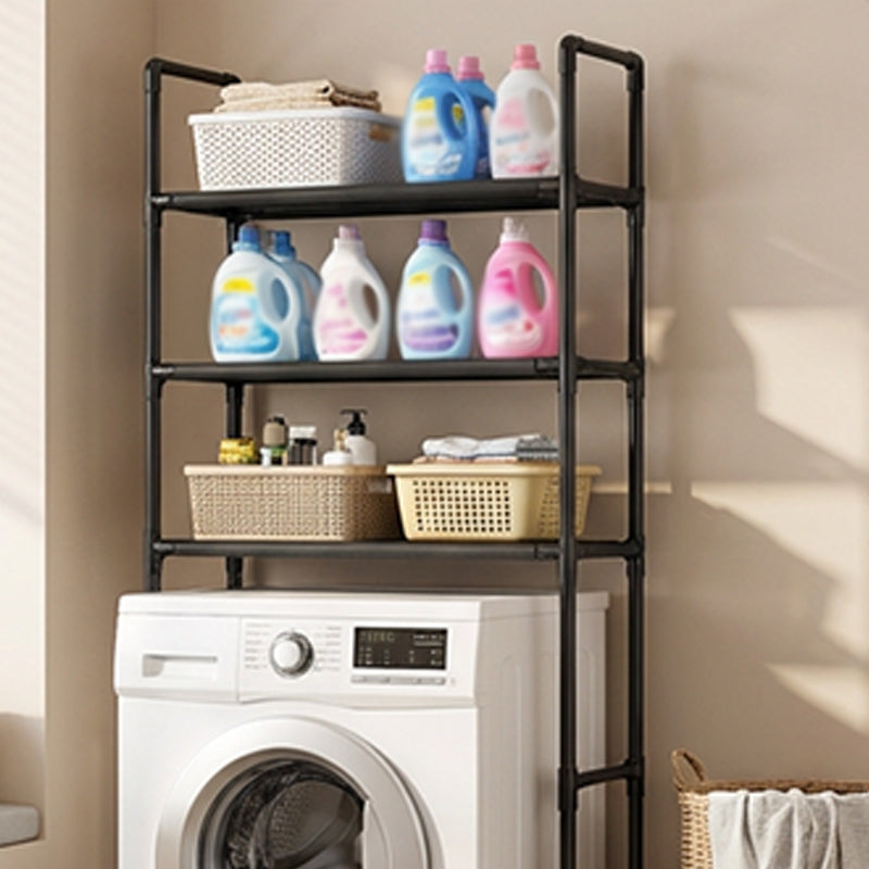 🎉 2026 Sale — Over 36100 Sold! 🔥Freestanding Over Toilet & Washing Machine Storage Shelf｜No Drill Bathroom Laundry Organizer ✨