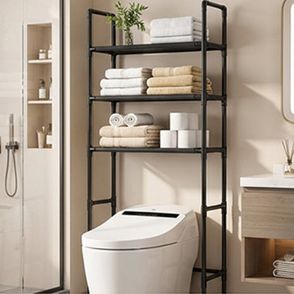 🎉 2026 Sale — Over 36100 Sold! 🔥Freestanding Over Toilet & Washing Machine Storage Shelf｜No Drill Bathroom Laundry Organizer ✨