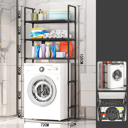 🎉 2026 Sale — Over 36100 Sold! 🔥Freestanding Over Toilet & Washing Machine Storage Shelf｜No Drill Bathroom Laundry Organizer ✨