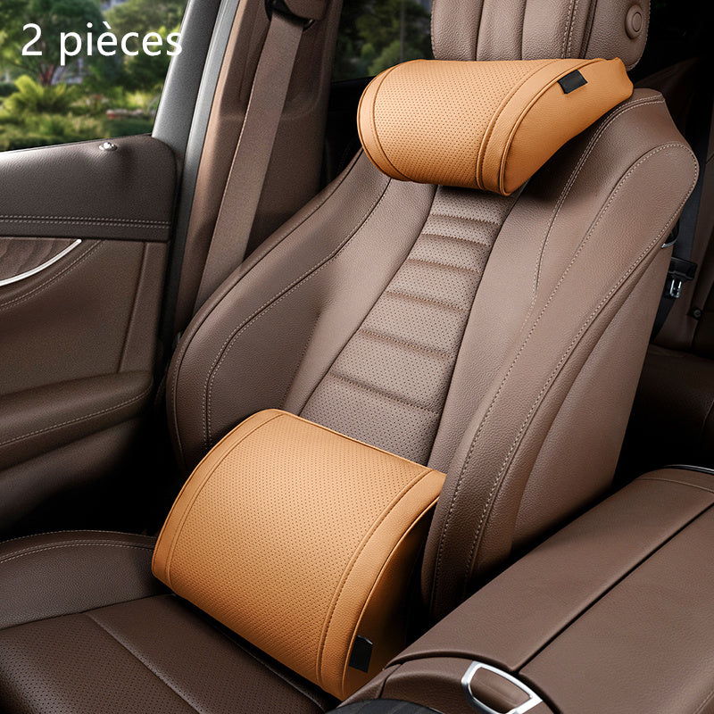 🚗💤 Relieve Driving Fatigue! Universal Memory Foam Car Headrest Neck Pillow, Ergonomic Support Auto Neck Cushion for Long Road Trips