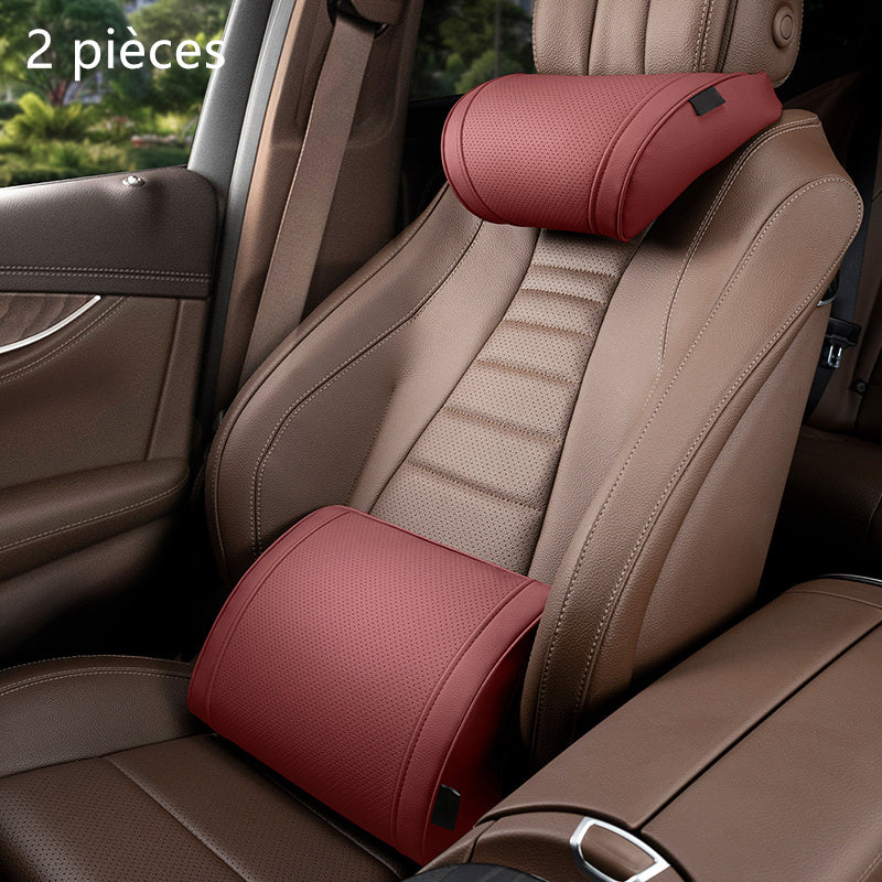 🚗💤 Relieve Driving Fatigue! Universal Memory Foam Car Headrest Neck Pillow, Ergonomic Support Auto Neck Cushion for Long Road Trips
