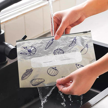 🌿 Ditch the Plastic! Reusable Aluminum Foil Bags – Eco-Friendly Food Storage. ♻️
