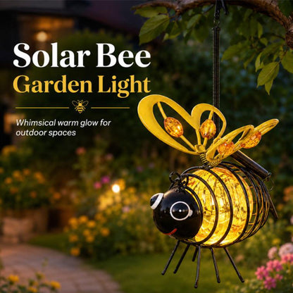 ⏰🔥LIMITED TIME 50% OFF!🔥50K+ SOLD! Hanging Solar Bee Light – Warm Amber Glow, Flicker-Free, Perfect for Garden Parties, Camping, or Kids’ Rooms – Spread Joy Day and Night 🌞🌜