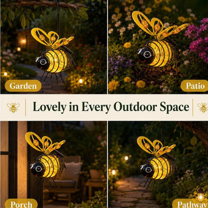 ⏰🔥LIMITED TIME 50% OFF!🔥50K+ SOLD! Hanging Solar Bee Light – Warm Amber Glow, Flicker-Free, Perfect for Garden Parties, Camping, or Kids’ Rooms – Spread Joy Day and Night 🌞🌜