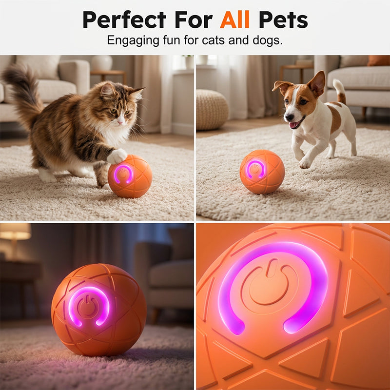 🏆Flash Sale⚡50K+ SOLD! Almost Gone-💥🐾 AUTO-BOUNCING SMART PET BALL WITH REMOTE CONTROL— 3 Interactive Modes | Chew-Resistant E-TPU | USB-C Rechargeable 🎾