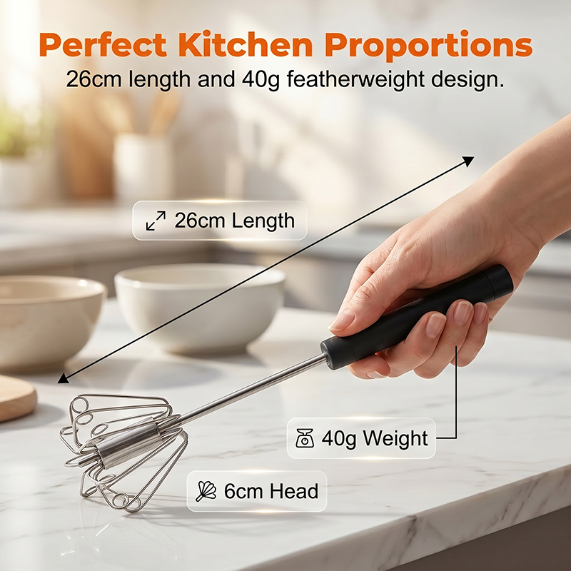🎁Last Day Promotion 50% OFF🔥Stainless Steel Semi-Automatic Hand Egg Beater