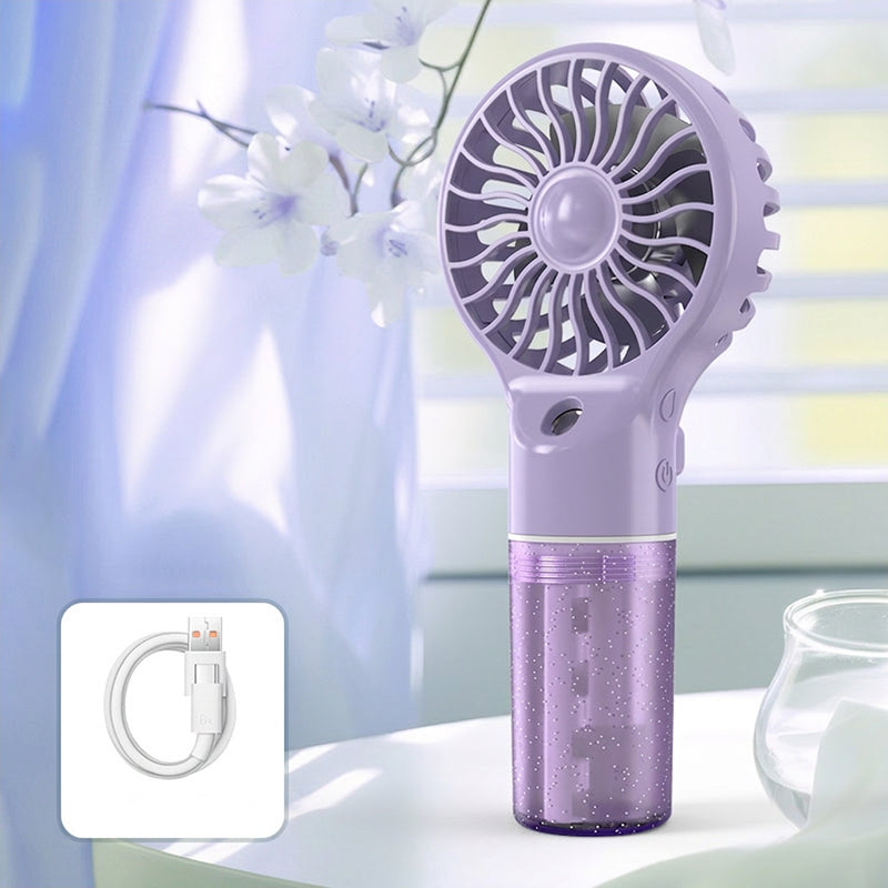 🥳2026 HOT SALE🥳💞50K+ SOLD!🧊✨Portable Handheld Mist Cooling Fan