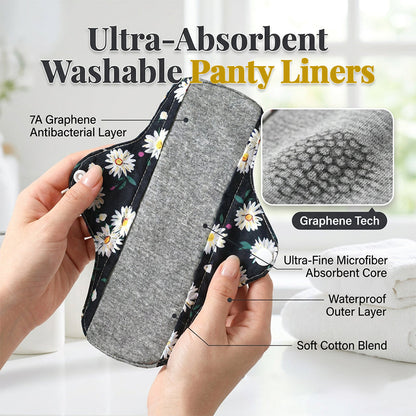 🎁2026 New Arrivals 50% OFF💥Women’s Washable Sanitary Pads Soft Graphene Panty Liners