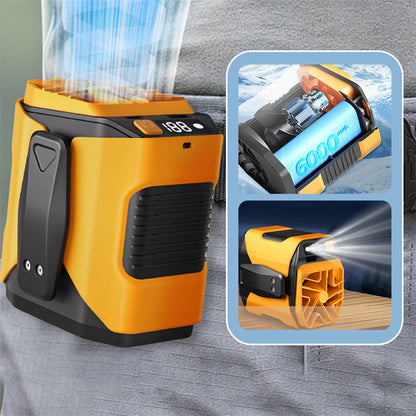 🔥LAST DAY 50% OFF🔥6000mAh Multifuntion Waist Fan with 100 Speeds & Flashlight