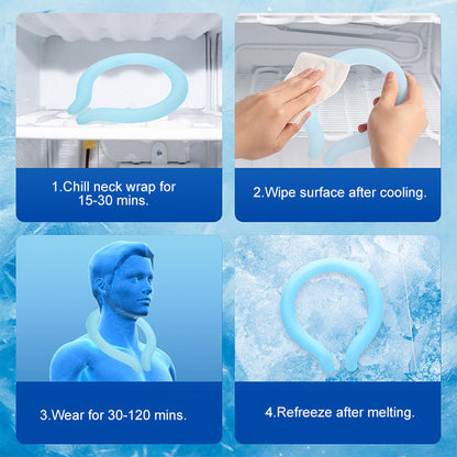 ⏰Limited Sale 50% OFF!!🎄50K+ SOLD! 🎁🎉Portable Reusable Cooling Neck Wrap