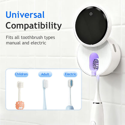 💎 LIMITED-TIME 50% OFF! ✨Wall-Mounted UV Sterilizer Smart Toothbrush Holder