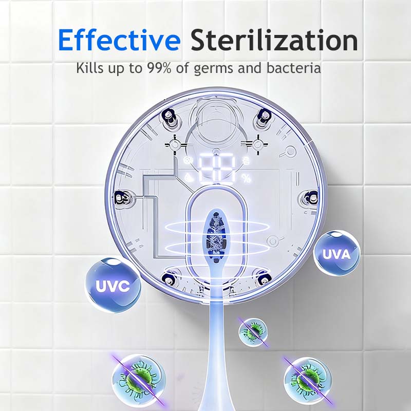 💎 LIMITED-TIME 50% OFF! ✨Wall-Mounted UV Sterilizer Smart Toothbrush Holder