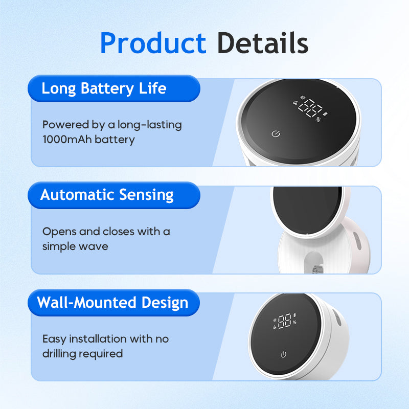 💎 LIMITED-TIME 50% OFF! ✨Wall-Mounted UV Sterilizer Smart Toothbrush Holder