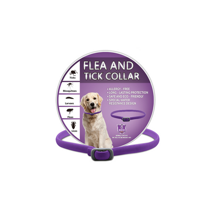 🎉 FLASH DEAL 50% OFF🐶🐱 – Plant-Based Flea & Tick Collar 🌿 Up to 8 Months Protection, Slow-Release Oils, Water-Resistant 💦 Repels Mosquitoes & Larvae, Comfortable & Safe for Daily Wear 🐕