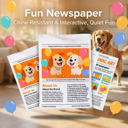 🥳2026 HOT SALE🥳💞Durable Newspaper Dog Chew Toy