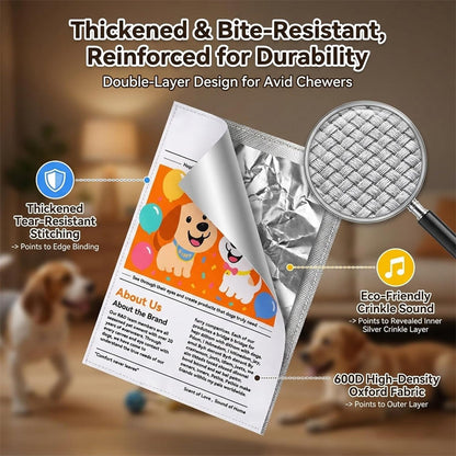 🥳2026 HOT SALE🥳💞Durable Newspaper Dog Chew Toy