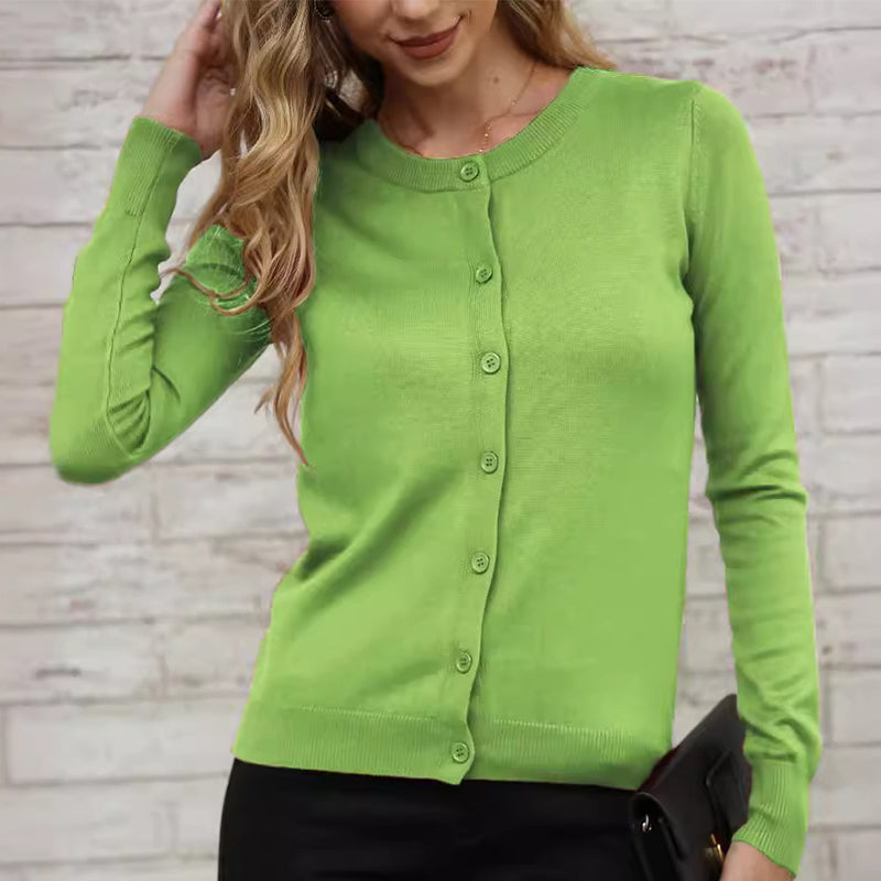 🥳2026 HOT SALE🥳💞50K+ SOLD!✨ 💝  Women's Classic Crew Neck Cardigan