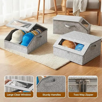 📢📢 50% OFF ⏰Stackable Hat Storage Box with Clear Window