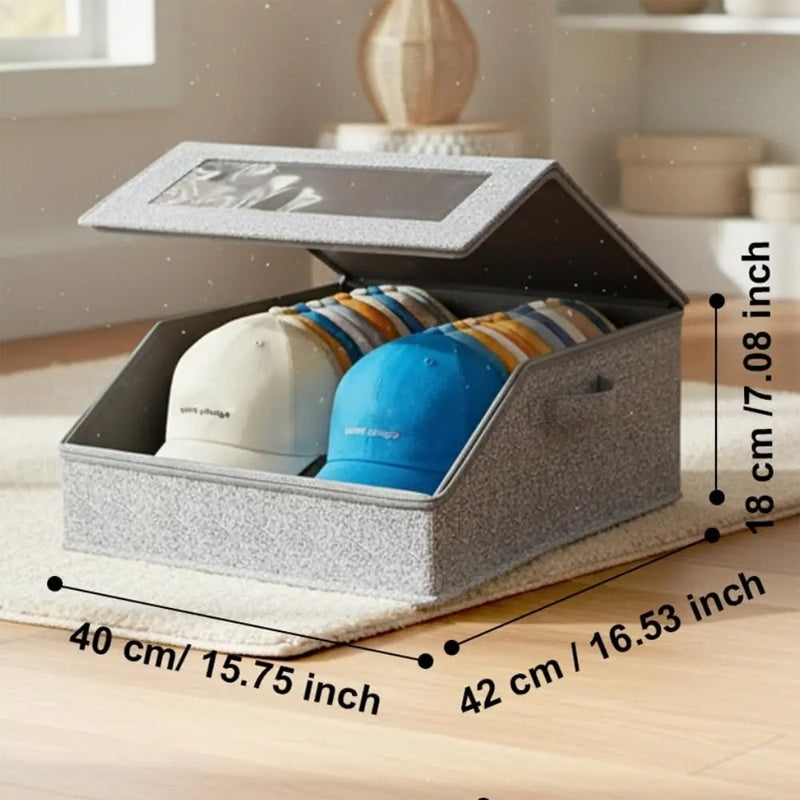 📢📢 50% OFF ⏰Stackable Hat Storage Box with Clear Window
