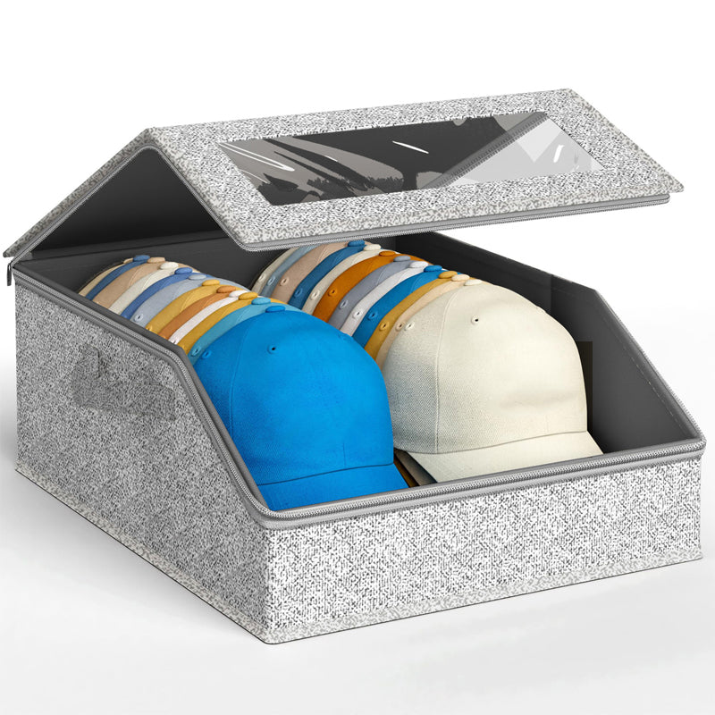 📢📢 50% OFF ⏰Stackable Hat Storage Box with Clear Window