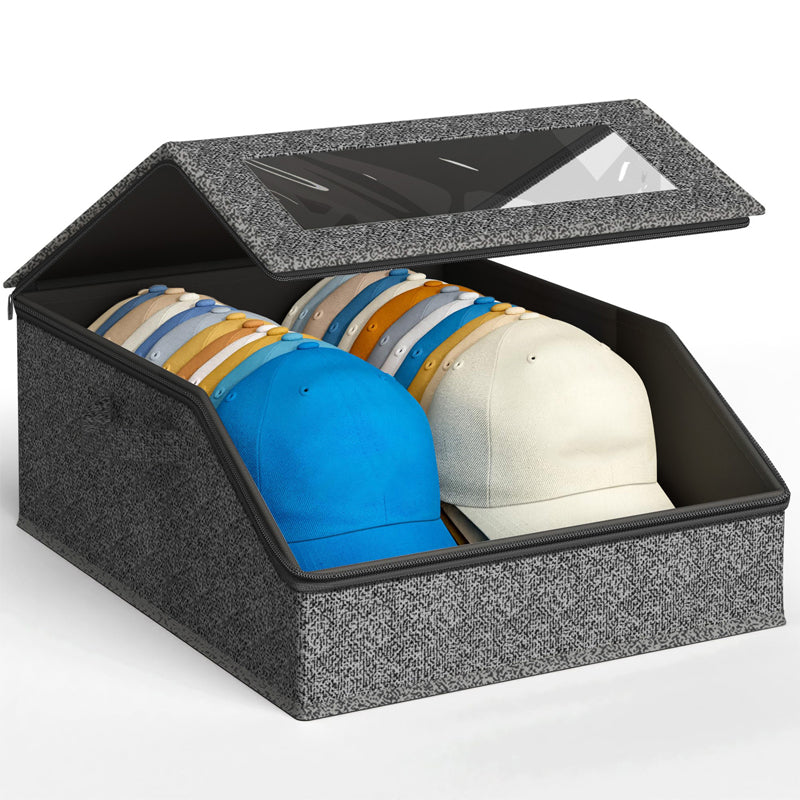 📢📢 50% OFF ⏰Stackable Hat Storage Box with Clear Window
