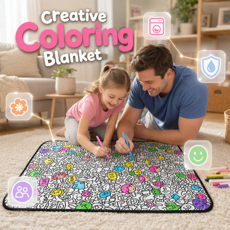 🥳2026 HOT SALE🥳💞Family Bonding DIY Drawing Blanket