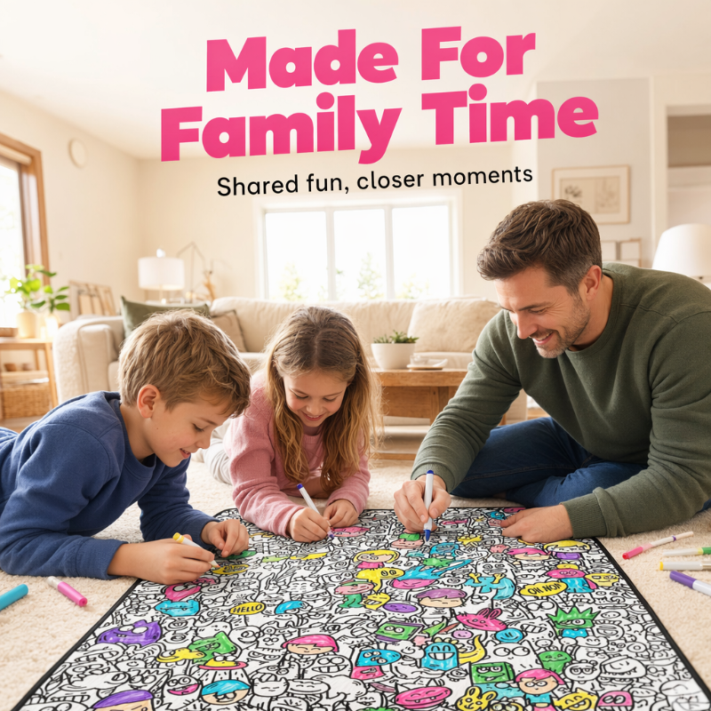 🥳2026 HOT SALE🥳💞Family Bonding DIY Drawing Blanket