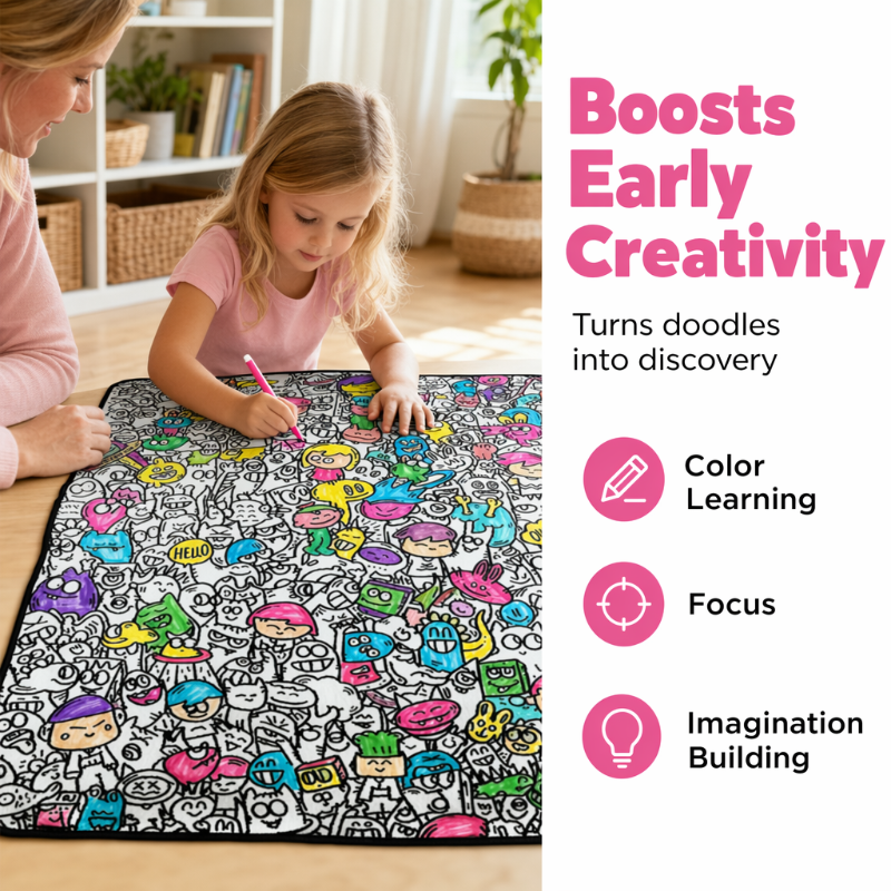 🥳2026 HOT SALE🥳💞Family Bonding DIY Drawing Blanket