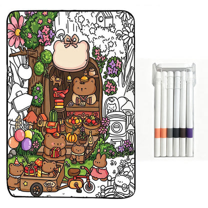 🥳2026 HOT SALE🥳💞Family Bonding DIY Drawing Blanket