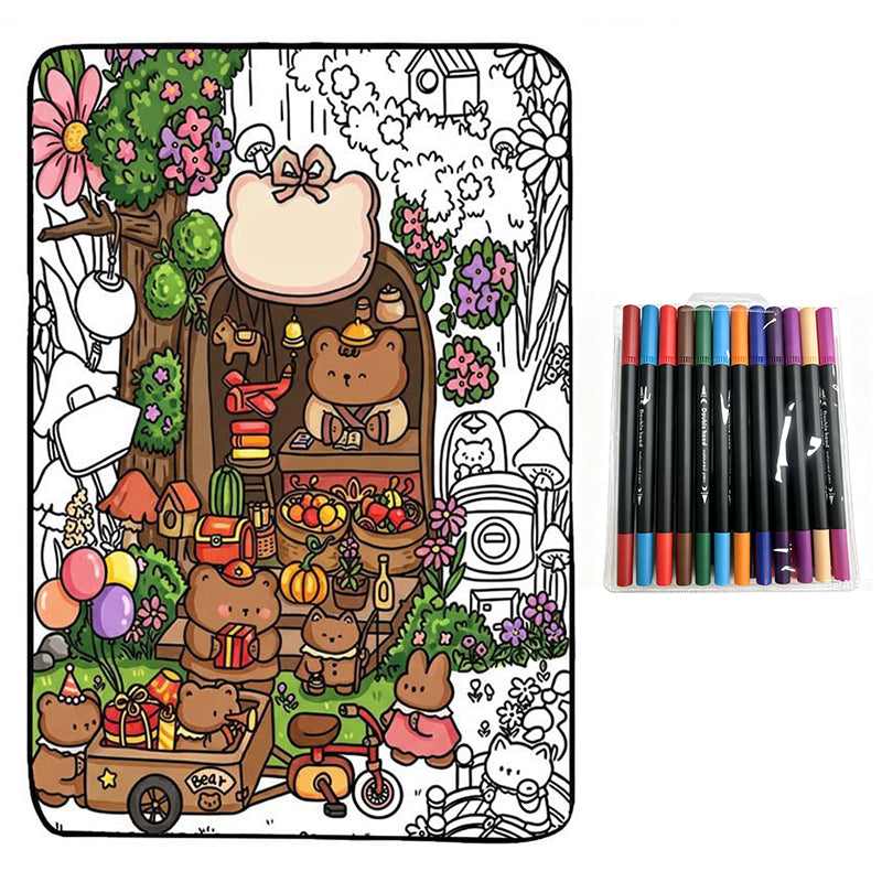 🥳2026 HOT SALE🥳💞Family Bonding DIY Drawing Blanket