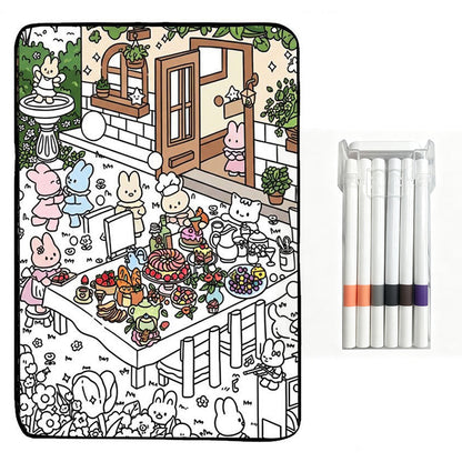 🥳2026 HOT SALE🥳💞Family Bonding DIY Drawing Blanket
