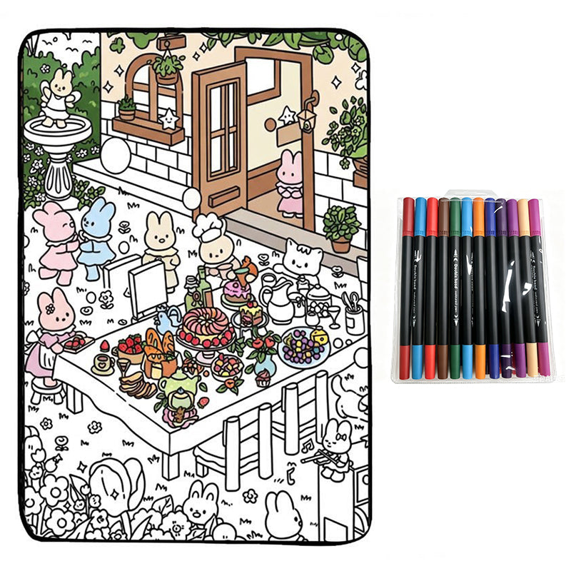 🥳2026 HOT SALE🥳💞Family Bonding DIY Drawing Blanket